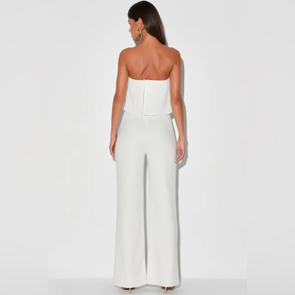 Lulu’s White Jumpsuit Size XS - Picture 4 of 6